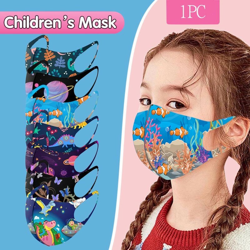 1 шт., детская маска для лица, с принтом тигра