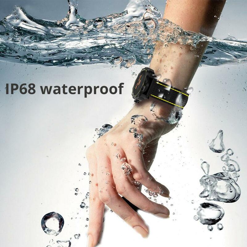 CÉU Homens IP68 1 Relógio Inteligente À Prova D' Água Rastreador Atividade Rastreador De Fitness BORDA do Relógio Smartwatch para android iphone telefone IOS