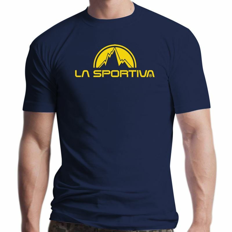 New La Sportiva Classic Printing Washable Breathable Reusable Cotton Mouth Mask T shirt for men