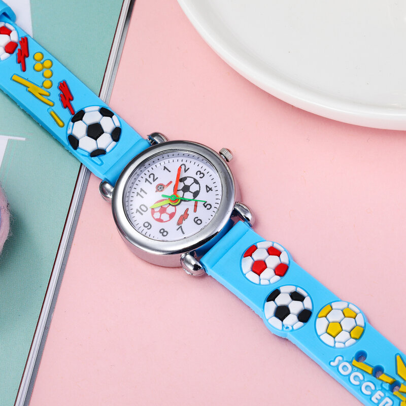 Relojes para niños con correa de silicona de moda, relojes para niños de fútbol, relojes para niños y niñas, relojes de pulsera de calidad para estudiantes, regalos geniales, relojes