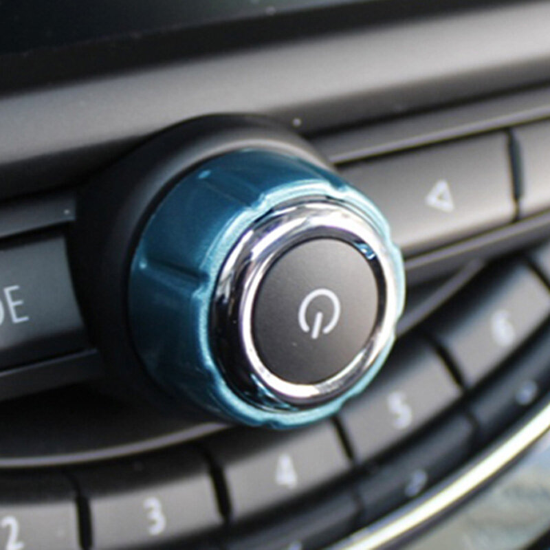 Rádio Botão de Ajuste para Mini Cooper, Auto Shell Decorativo, Carro Adesivos Acessórios, Interior Modificação Styling, F54, F55, F56