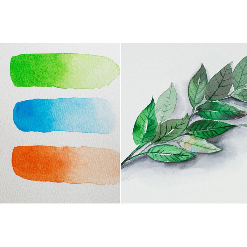 Baohong-Papel de acuarela profesional de algodón para 100%, 20 hojas, 300g, almohadilla de libro de Arte de papel de Color agua para artista suministros para estudiantes