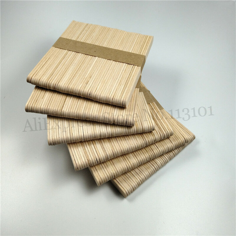 Palos de madera de abedul para hacer polos, 300 en 1, longitud de 114mm, 6 lotes (50 unids/lote)