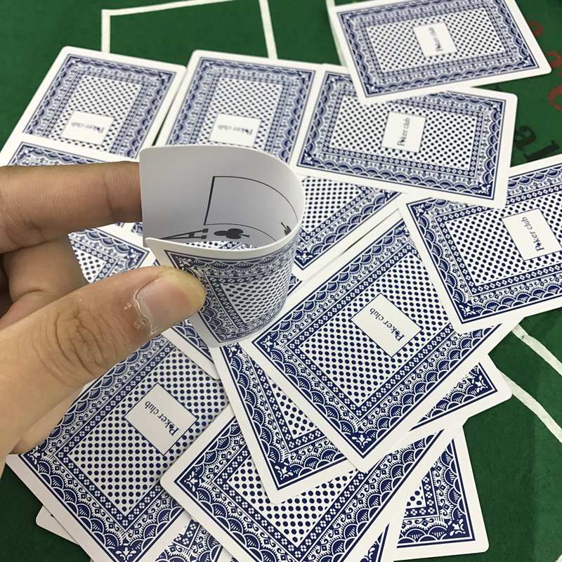 Baccarat-texas hold'em jogando cartões, pôquer, clube, plástico, impermeável, 2.48x3.46 inch, grupo de 2 porções