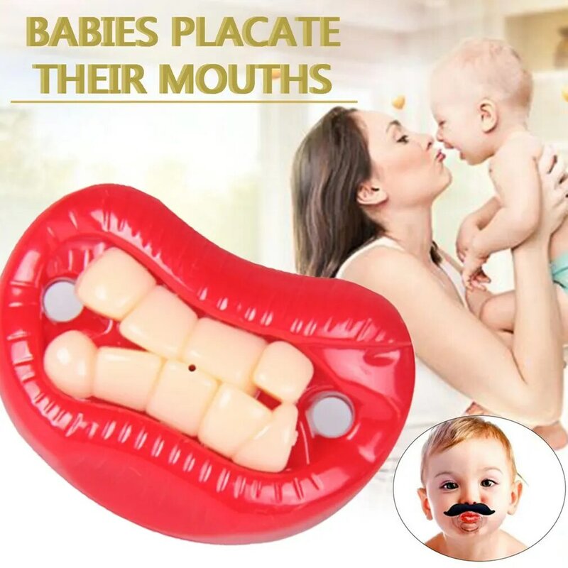 Baby Silicone Pacifier Funny Pacifier Baby Rabbit Teeth Cute Pacifier Beard Pacifier Baby Supplies 2021 New arrival