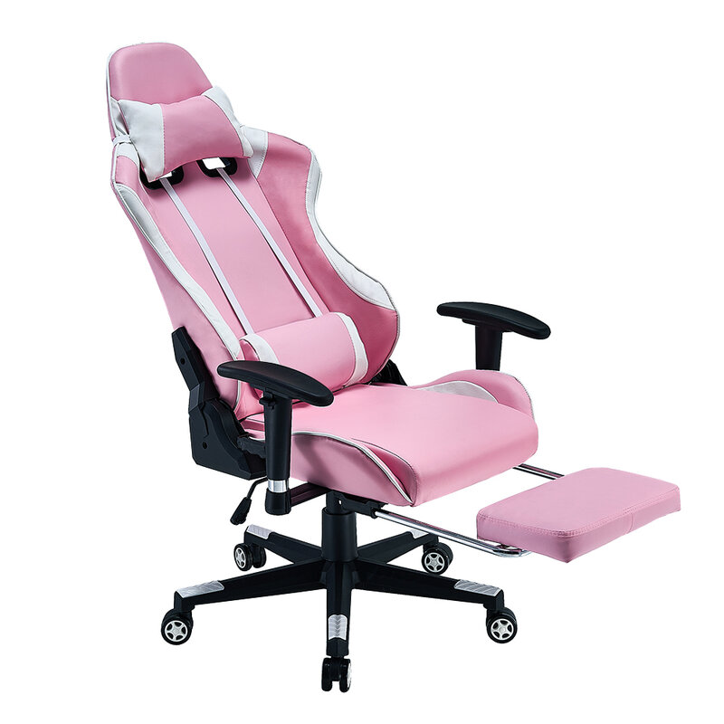 Panana Adjustable Office Chair Pink Ergonomic High Back Comfortable Seat Racing Bedroom Computer Game Chairs Reclining Seating