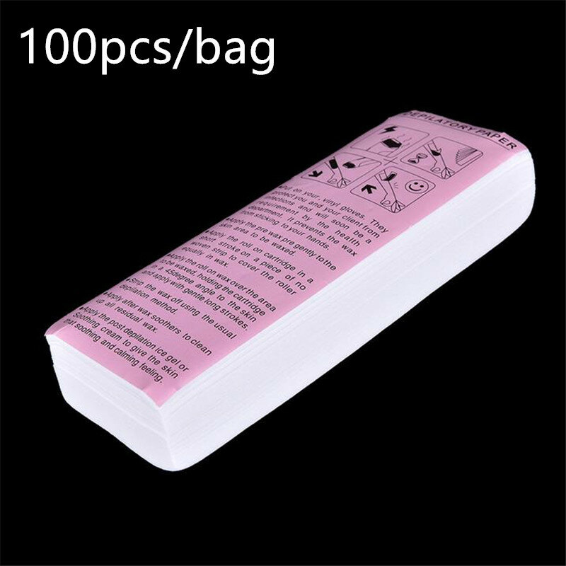 Hoge Kwaliteit Groothandel 100Pcs Vrouwen Mannen Ontharing Wax Papier Geweven Body Been Ontharing Epilator Wax Strip Papier roll 30 #
