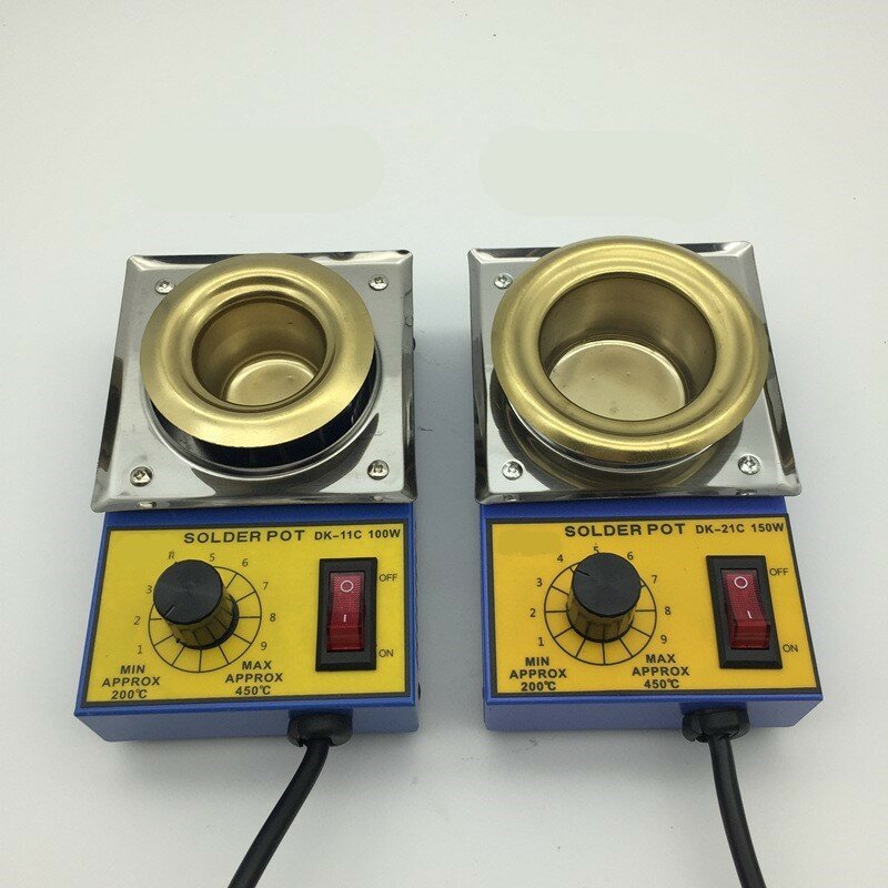 220V adjust temperature Lead-free, molten tin stove 38/50/80/100mm 100W-300W stainless steel Titanium plating soldering