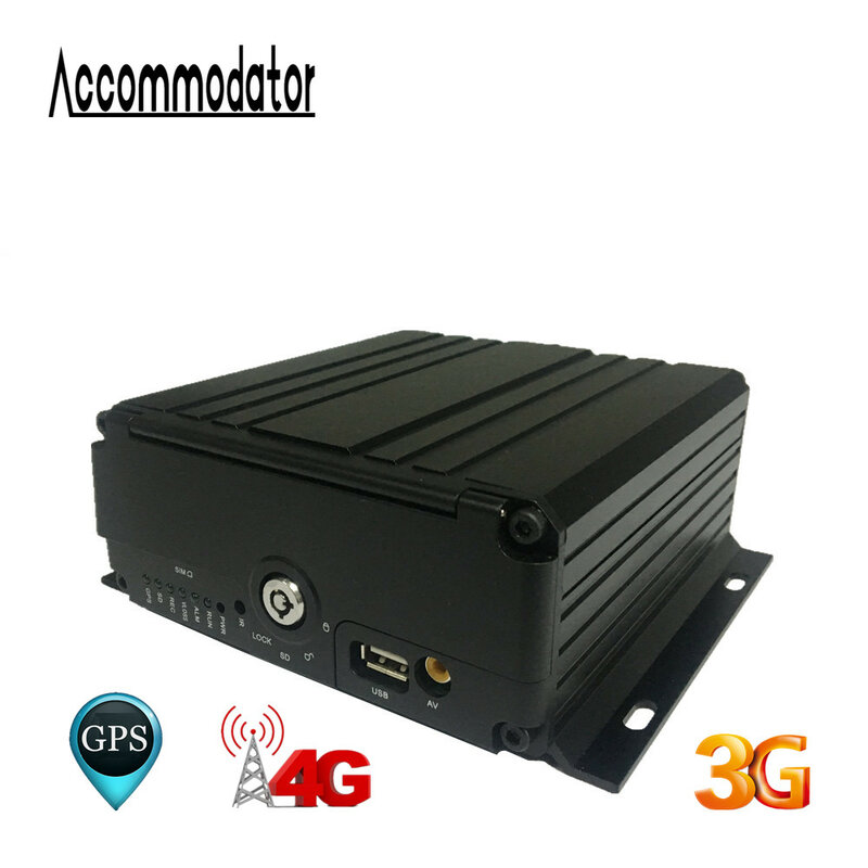 AHD 1080P HDD SD Card 4 Channels Vehicle Car Trailer Truck Taxi School Bus Mobile DVR built in GPS  4G