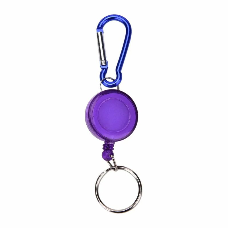 Id Card Key Chain สำนักงานสายไฟ Reel Lanyard คลิปพวงกุญแจหดดึงชื่อ: Recoil Badge เข็มขัดเชือกผู้ถือพวงกุญแจพวงกุญแจ