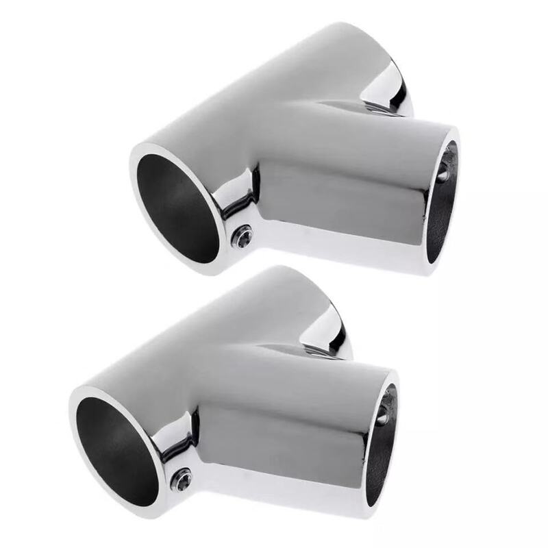 High Quality Boat Hand Rail Fitting - 60 Degree Tee- 316 Marine Stainless Steel 22mm25mm Water Sports Rowing Boats Accessories
