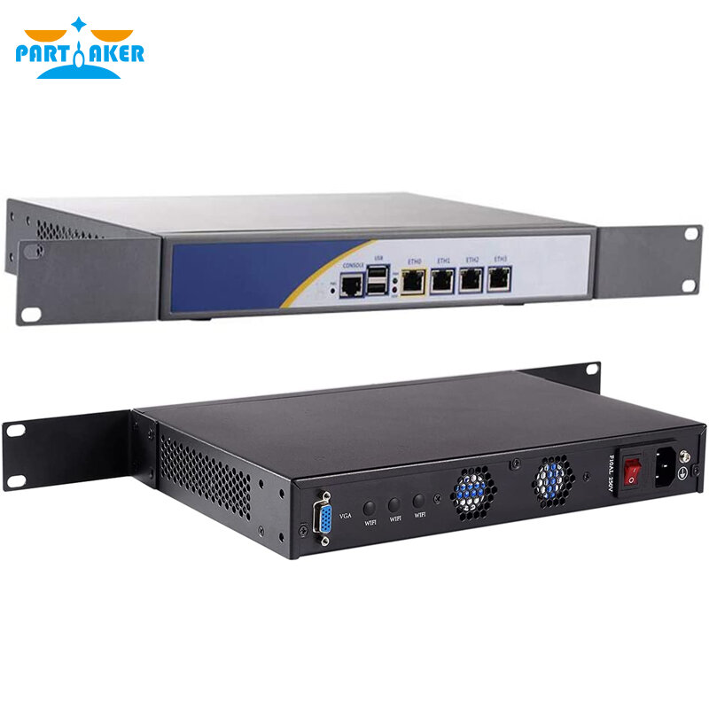 Partaker R1 Firewall, dispositivo Intel Celeron J1900 para pfSense con 4x82583V Gigabit Lan Firewall Hardware 8G RAM 128G SSD