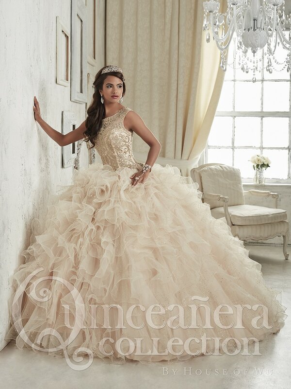 แชมเปญ Quinceanera ชุด2020 Ball Gowns Sweetheart ลูกปัดคริสตัลเย็บปักถักร้อยหวาน16 Vestidos De 15 Anos