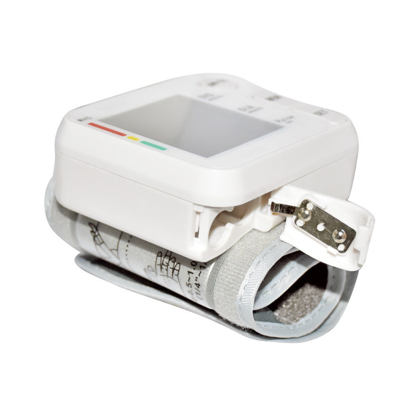 Monitor de presión arterial de muñeca automático LCD tonómetro Digital esfigmomanómetro tensiómetro bloeddrukmeter Bp medidor de ritmo cardíaco