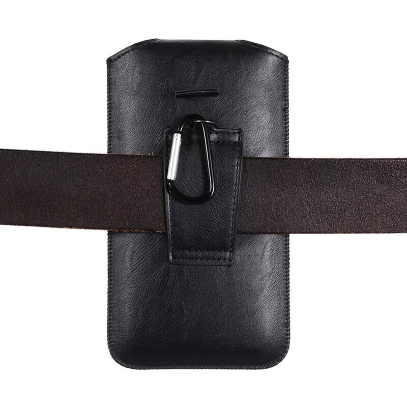 Étui de ceinture en cuir Ultra-mince, 4.7-6.5 pouces, universel, pour iPhone Samsung Huawei Xiaomi LG, pour téléphones intelligents