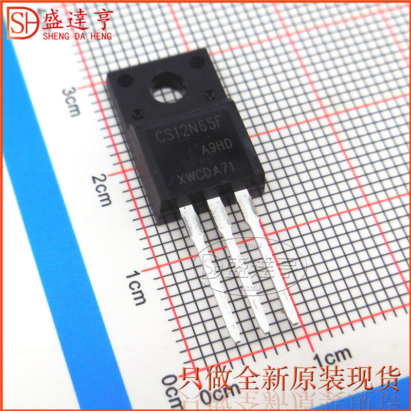 Transistor MOSFET DIP CS12N65F, 12a, 650V, TO-220F, nuevo, Original, en Stock, 10 Uds./lote