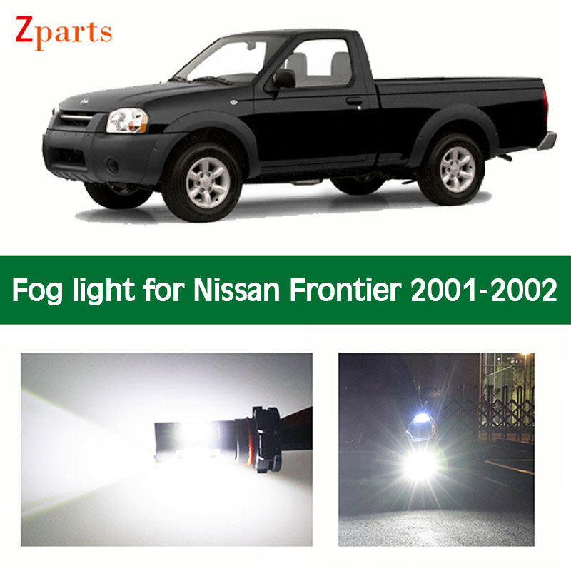 1 Pair Car LED Fog Light For Nissan Frontier 2001 2021 Auto Foglamp Bulb White Lighting 12V 6000K Car Lamps Car Accessories