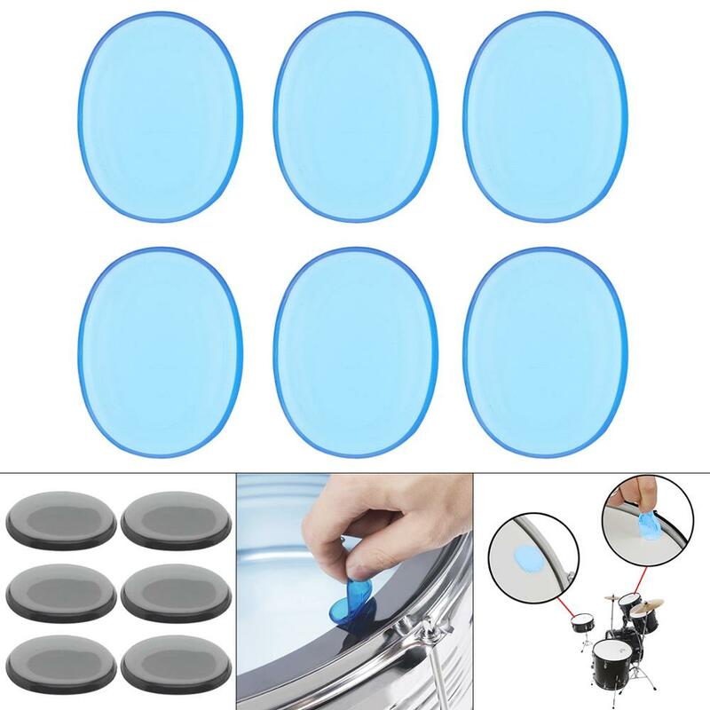 6/12/24Pcs Drum Mute Pad Transparent Silicone Jazz Snare Drum Muffler 3 Colors Optional/A great assistant for drum set players