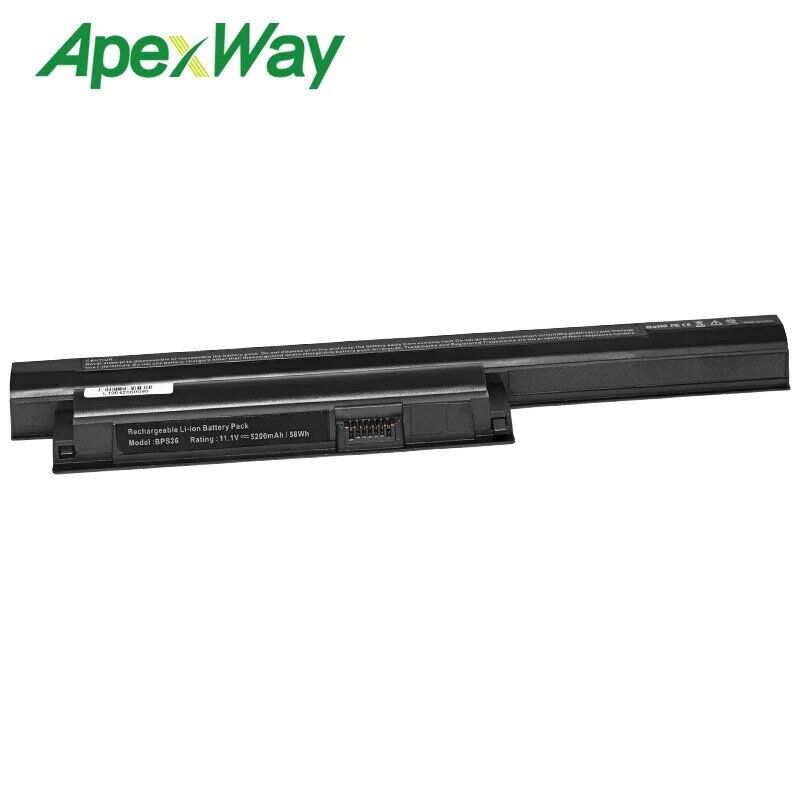 Apexway Baterai untuk Sony VAIO BPS26 VGP-BPL26 VGP-BPS26A VGP Bps26 SVE17 VPC-CA VPC-CB VPC-EG VPC-EH VGP-BPS26 1711q1rw