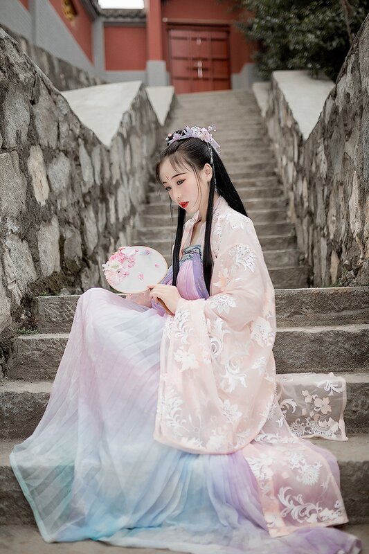 Traje tang vintage, roupa feminina hanfu antiga, traje tradicional chinês, fantasia, fada, princesa, dança nacionais, mulheres
