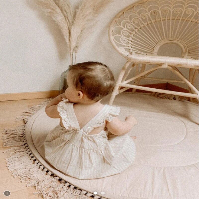 Tapete do assoalho do bebê tapete de algodão macio tapete tapete rastejando cobertor atividade chão almofada criança crianças decoração do quarto