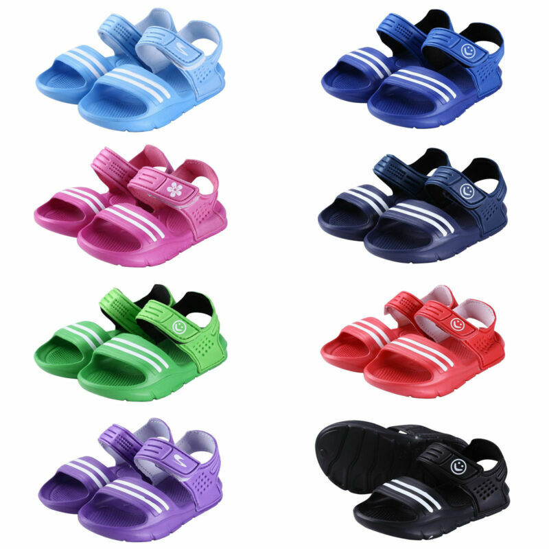 Sommer Casual Kinder Kinder Schuhe Baby Junge Geschlossen Kappe Sommer Strand Flache Mädchen Casual Closed Toe Strand Pool Flach 1 paar