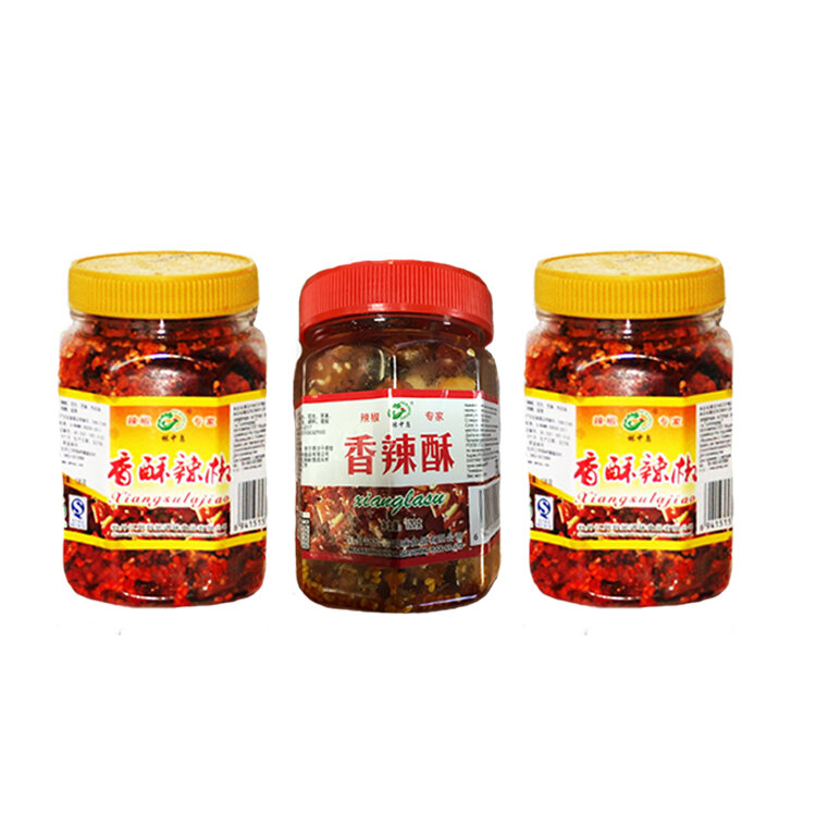 Chinese spicy chili pepper with peanuts (3 PCs The 120g) snack Sianlasu a mixture of red pepper sesame