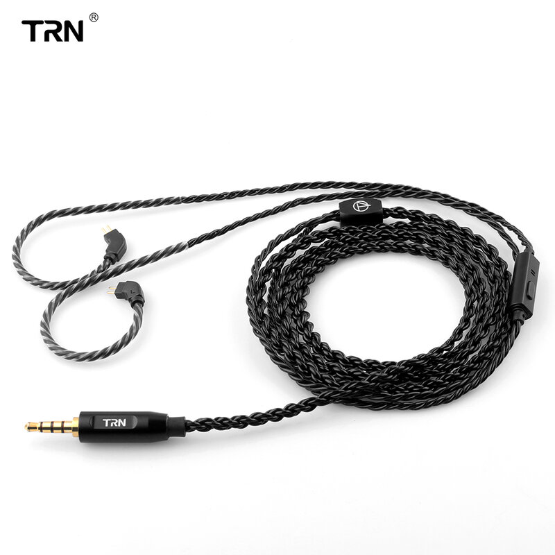 TRN A3 6 Core Earphones Cable  High Purity Copper Cable With 3.5mm MMCX/2PinTRN V90 V30 V80 TRN MT1 VX PRO Kirin MT3 ST5 BAX