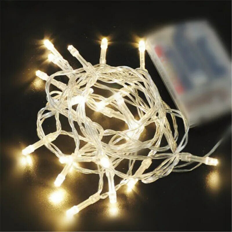 Guirxiété lumineuse LED à piles AA, décoration de fête de Noël, lumières dégradées clignotantes de mariage, 10, 20, 40, 80/160