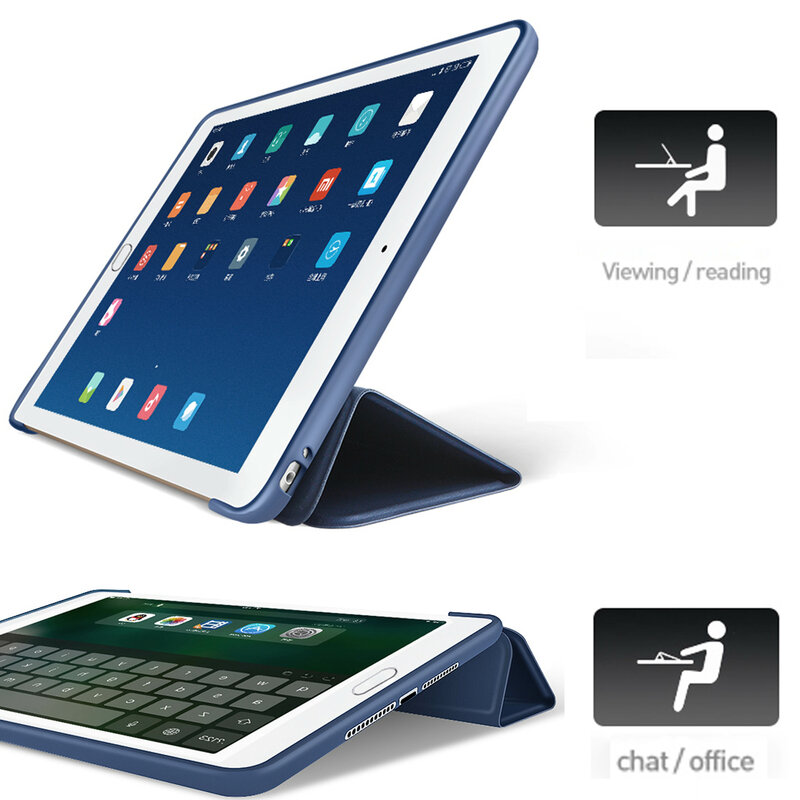 Voor Xiao Mi Pad 4 Plus / Pad4 Smart Case Tablet Siliconen Pu Lederen Cover Flip Mi 4 Mouw 8 "/10.1" Full Mouw Protector Shell