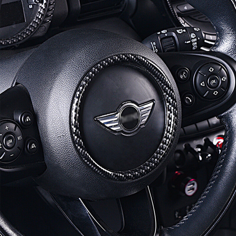 عجلة القيادة الديكور سيارة ملصقا ل ميني كوبر S F54 F55 F56 F57 F60 تعديل السيارات اكسسوارات السيارات الداخلية