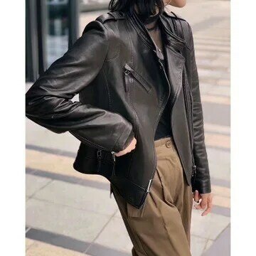 Tao Ting Li Na  Women New Fashion Genuine Real Sheep Leather Jacket G39