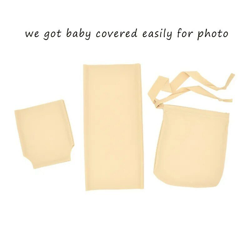 Adereços para fotografia de bebê, acessórios para foto de recém-nascido, envoltório infantil, fralda relaxada