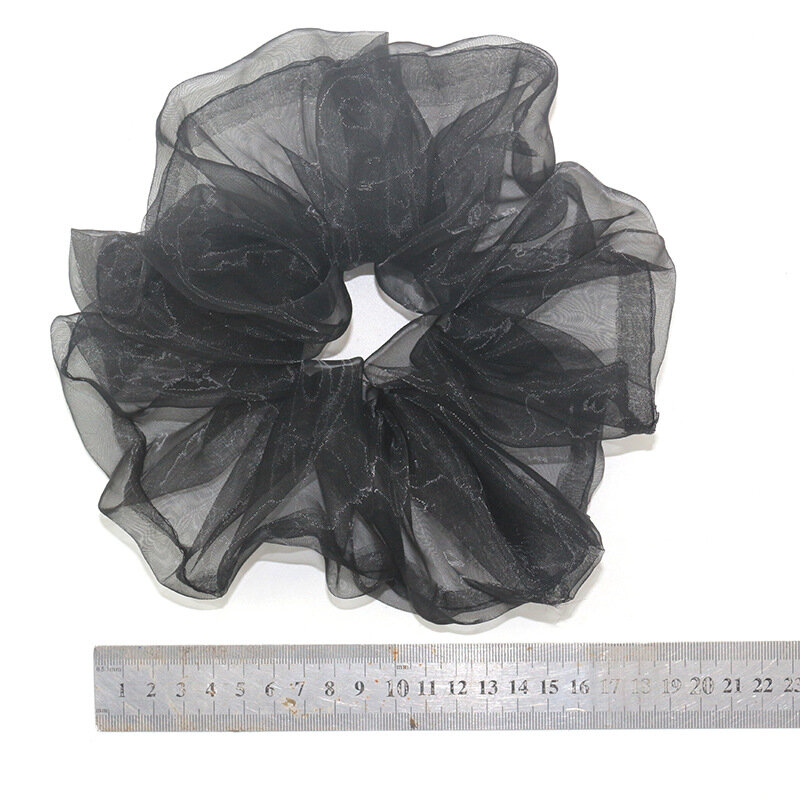Offres spéciales femmes bandeau fleur couleur tissu élastique bandeau en caoutchouc bandeau Scrunchie pour femmes accessoires de cheveux, ACC155