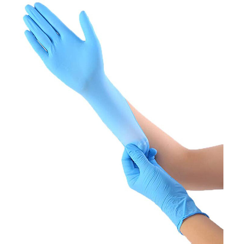 Pink disposable gloves, high-elastic latex gloves, household cleaning/painting/garden pruning gloves, black/rose red/blue gloves