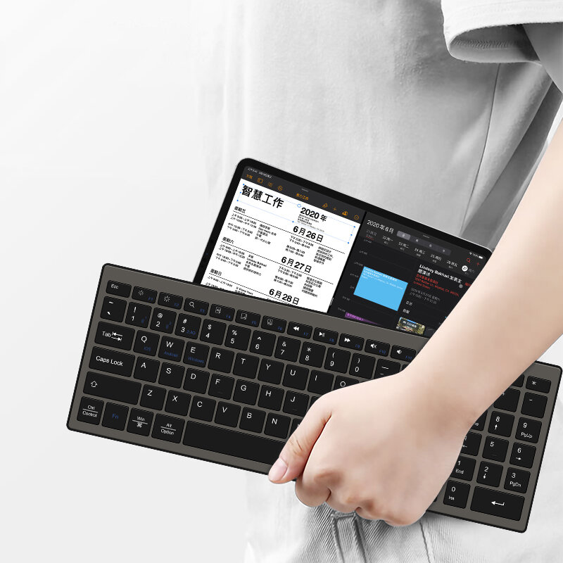 AJIUYU Bluetooth Keyboard For Apple iMac Mac Laptop MacBook Air Pro Notebook iPad Tablet 2.4G Wireless Keyboard Digital key