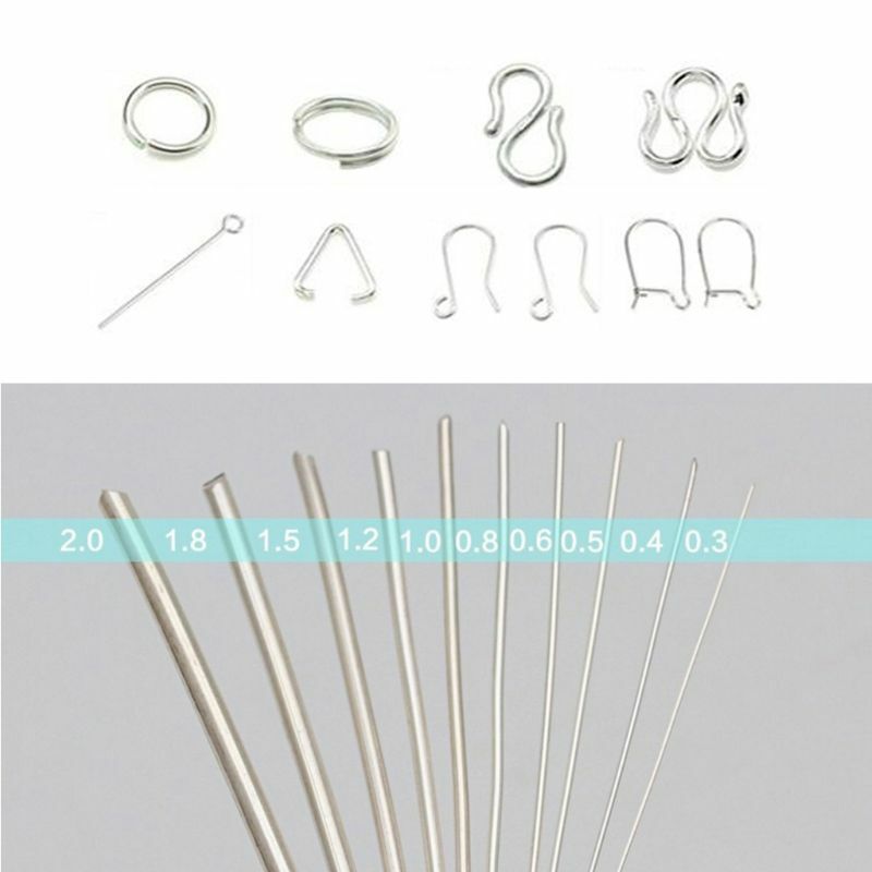 1 M 925 Sterling Silver Wire in Jewelry Making 0.3/0.4/0.5/0.6/0.7/0.8/0.9/1.2mm