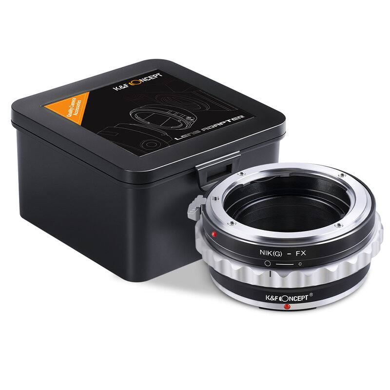 K & F Concept anello adattatore per obiettivo della fotocamera per obiettivo Nikon G Mount (to) adatto per Fujifilm Fuji FX X-Pro1 X-M1 X-A1 X-E1 corpo adattatore