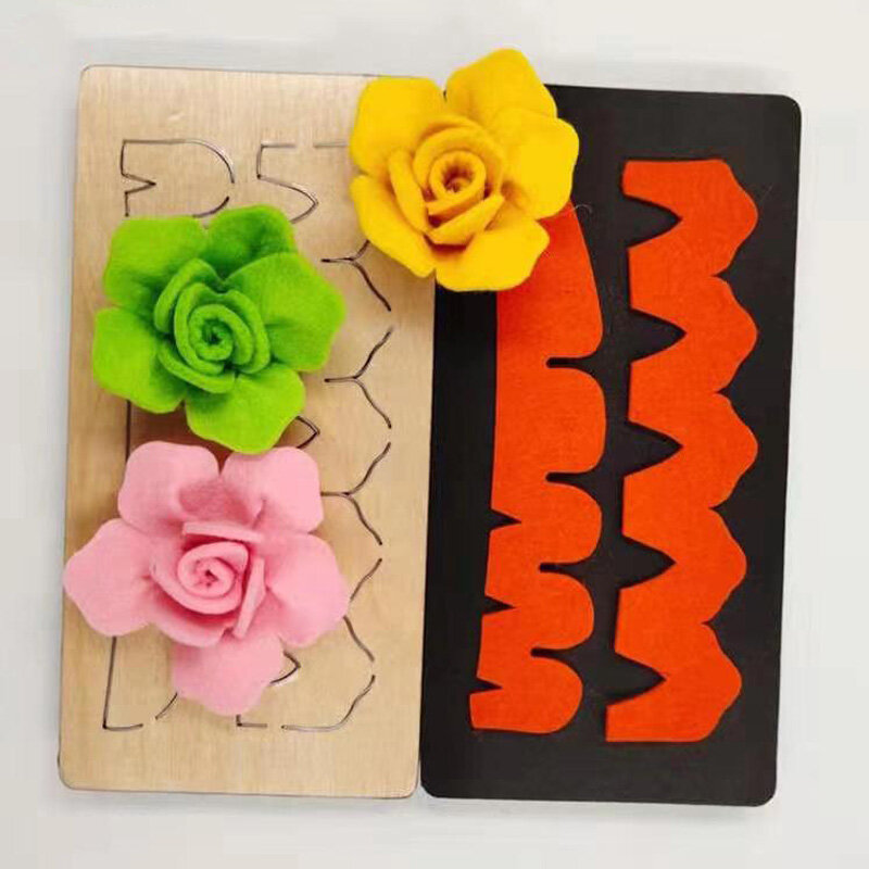 Troqueles de madera de flores rosas, troqueles artesanales para grabado en relieve de tarjetas de papel, decoración de álbumes de recortes, novedad de 2019