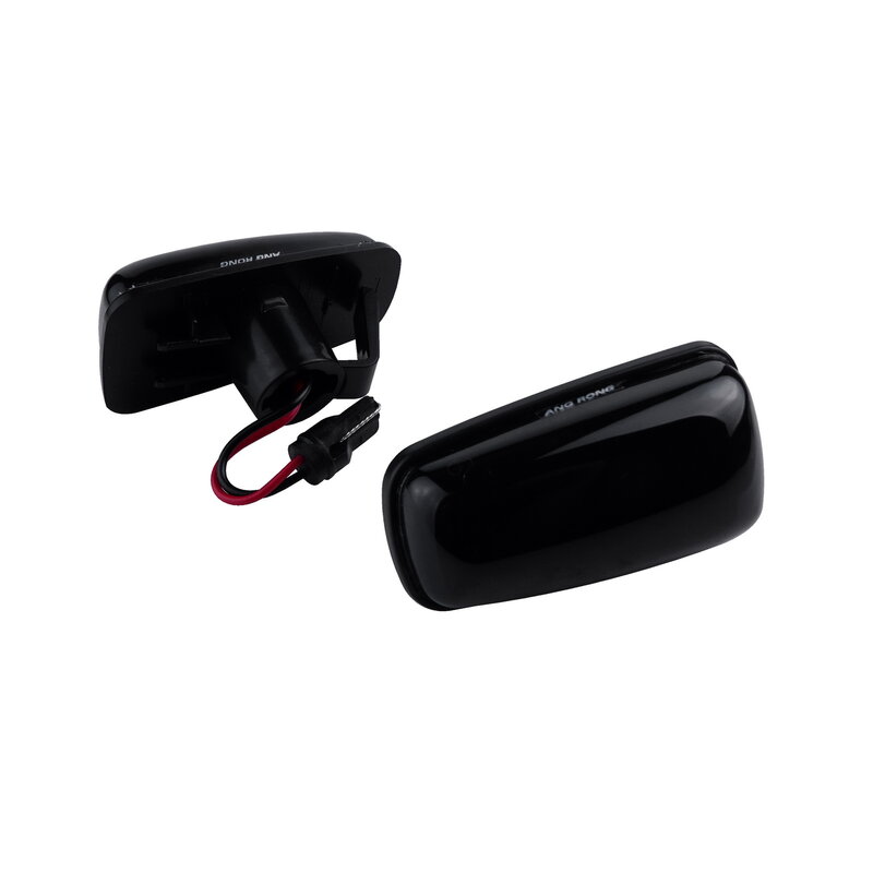 Angrong 2x Zwart Gerookte Led Indicator Side Repeater Licht Voor Peugeot 106 306 406 806 Expert