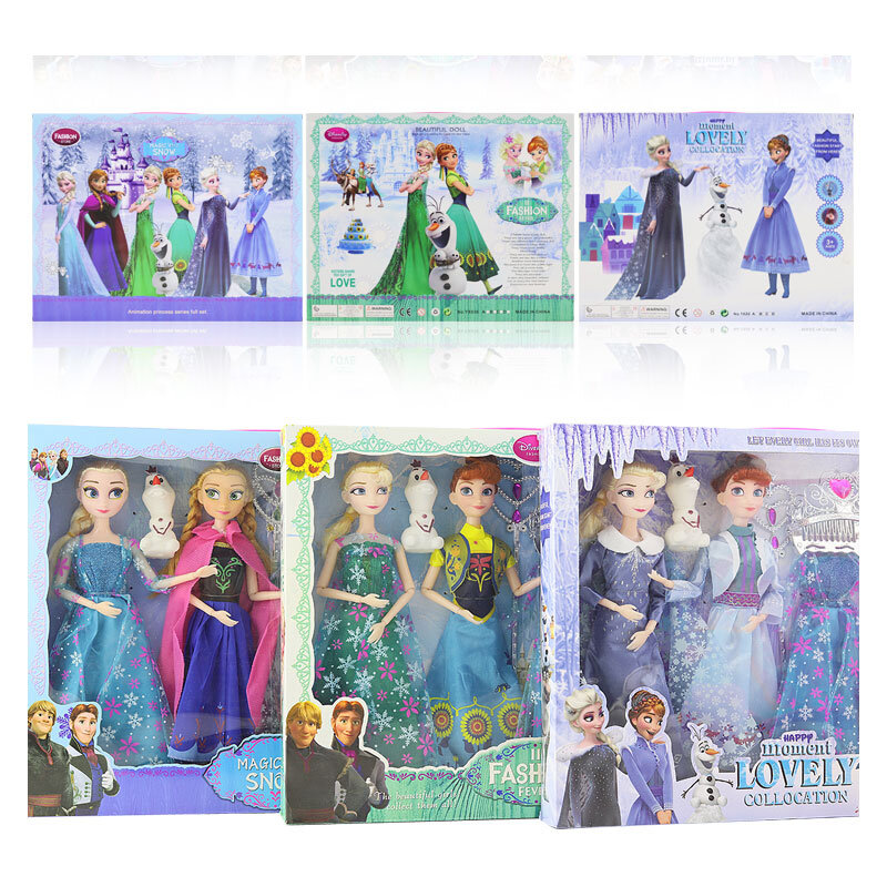 Disney Frozen 2-vestido de princesa reina de la nieve congelada, juguete de moda, ropa de tela hecha a mano, accesorios, el mejor DIY