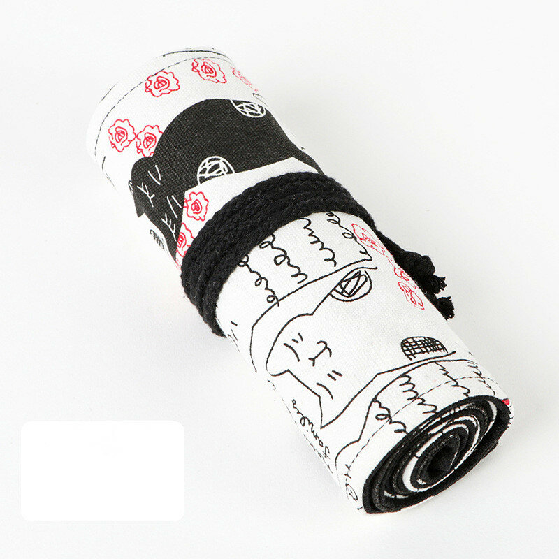 12/24/36/48/72 หลุมน่ารักคนรักแมวดินสอปากกา Shade ผ้าใบดินสอกระเป๋าเครื่องสำอางค์แปรงปากกาเครื่องเขียน