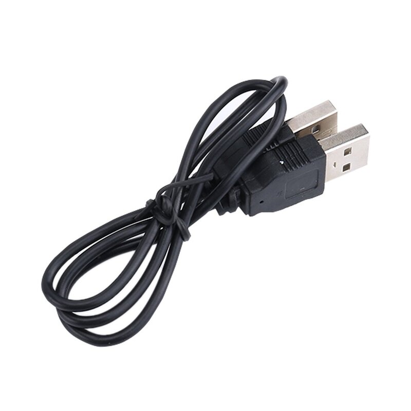 Schwarz 400mm(L) USB 2,0 Stecker Auf Stecker Verlängerung Adapter Datenkabel Kabel Anschlüsse Für PC Smart Telefon