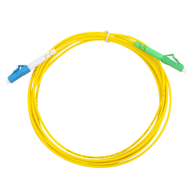 Cable de conexión de fibra óptica Simplex LC/APC-LC/UPC, cable de puente de 2,0mm, 1m/2m/3m/5m/10m, 10 Uds.