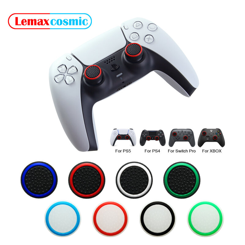 Glow Luminous Joystick Caps, apertos de controlador, estojo para Sony, Playstation, DualSense, Dualshock 5, 4, PS5, PS4, Nintendo Switch Pro