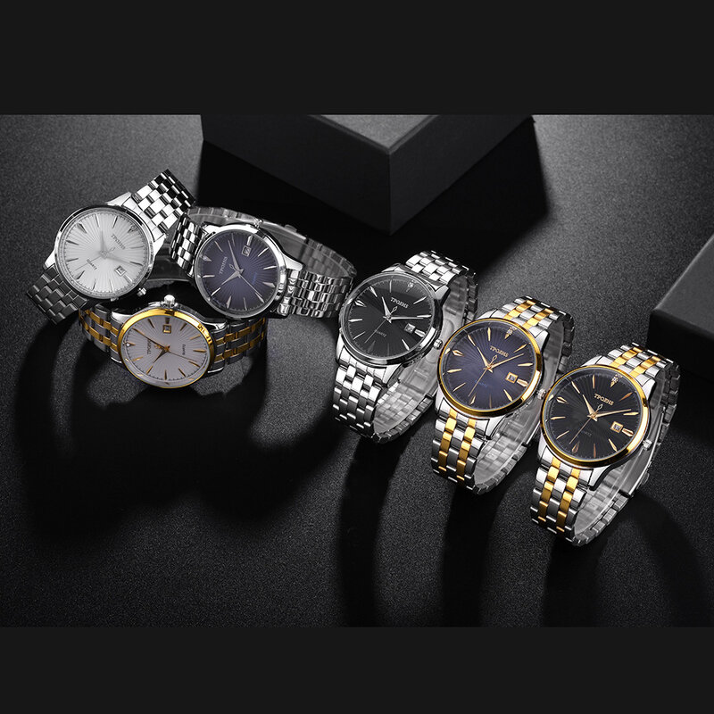 Relógios masculinos marca de moda negócios relógio de quartzo dos homens esportes aço à prova dwaterproof água relógio relogio masculino dropshipping atacado