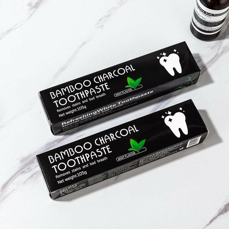  Bamboo Black Toothpaste Teeth Whitening Deep Clean Toothpaste Teeth Teeth Black Dental Charcoal The All-purpose Whiten Y1H3