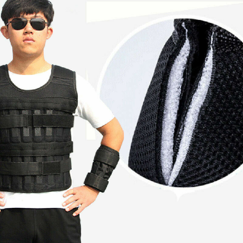 Load weight adjustable Weighted Vest jacket For Boxing Weight Training Workout Fitness Gym Equipment  Waistcoat Sand Clothing