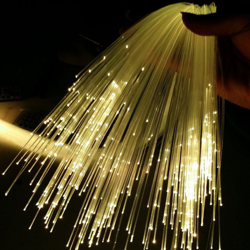 End Glow fibra ottica luce 0.75mm PMMA cavo in fibra ottica per tutti i tipi di luce a LED motore fai da te effetto cielo stellato casa decorativa