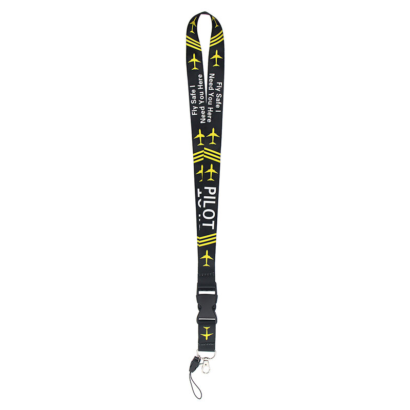 BH1132 Blinghero Fly Veilig Ik Nodig U Hier Pilot Lanyard Voor Sleutels Kaarthouder Hals Bandjes Telefoon Hang Touw Mode gift Voor Vriend